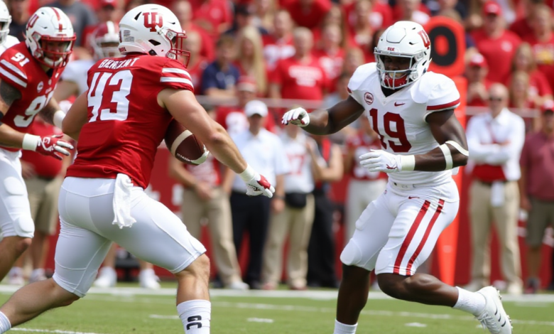 Nebraska Cornhuskers football vs Indiana Hoosiers football match player stats